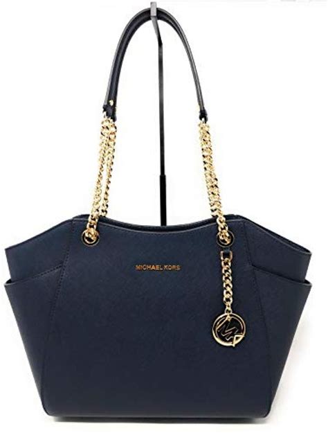 michael kors saffiano chain tote
